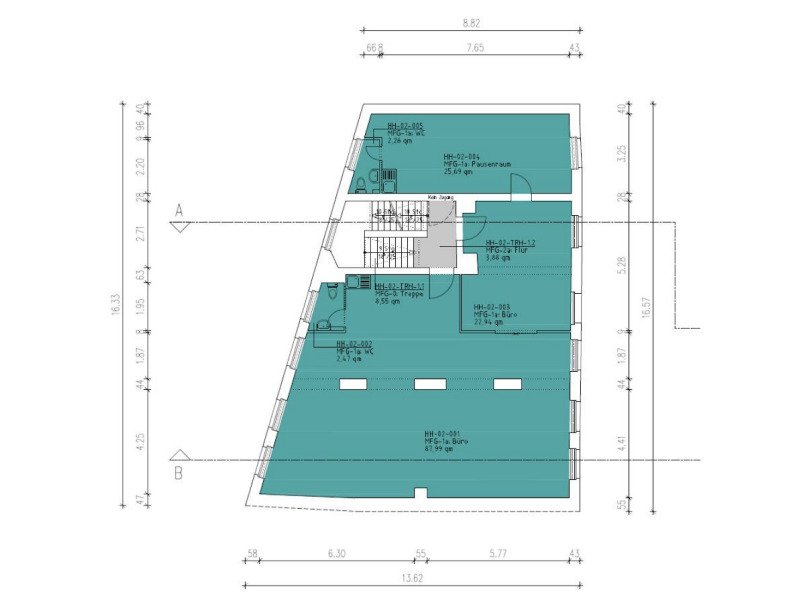 3.Obergeschoss ca. 140 m² 