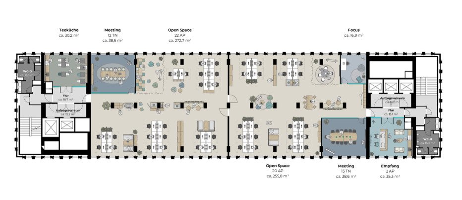 Musterplanung Open Space