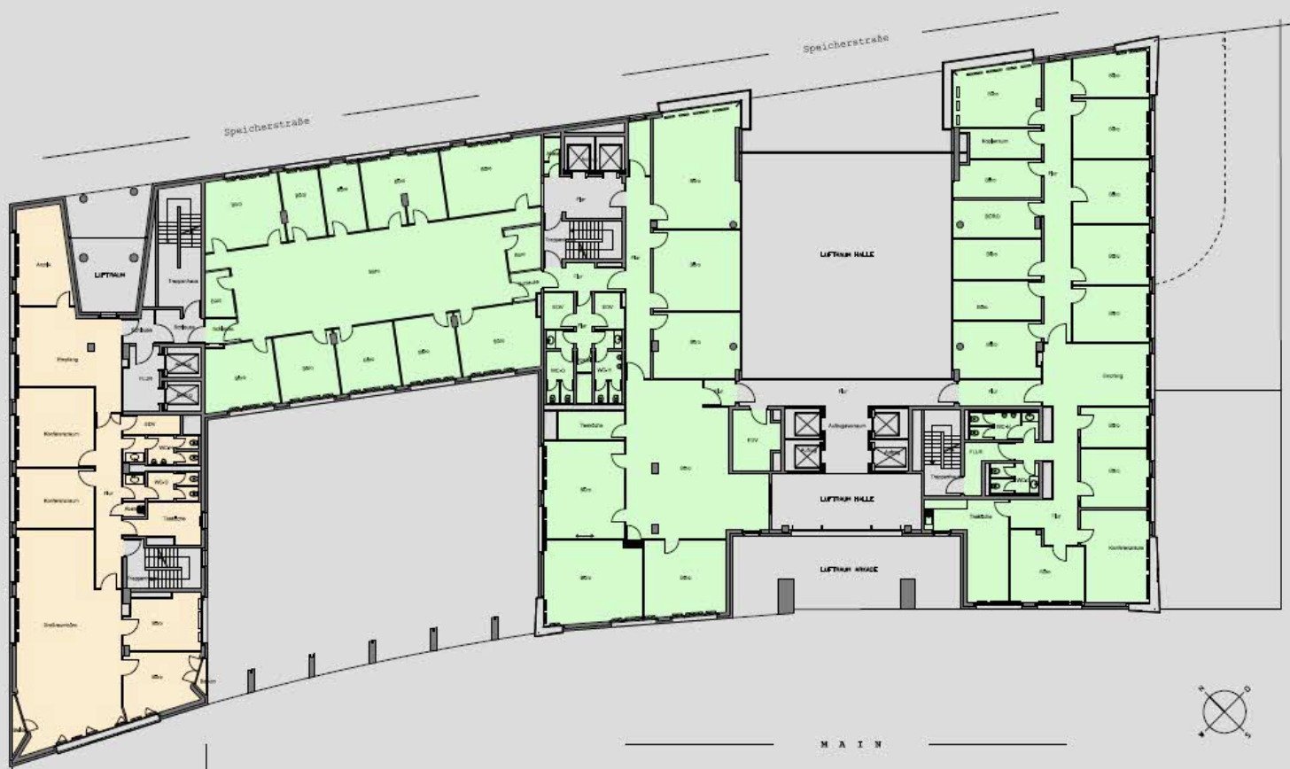 6.Obergeschoss ca. 395 m² 