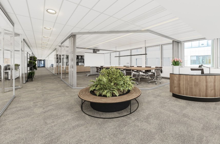 Modernes Bürogebäude mit ansprechender Glasfassade in Top Lage Modernes Bürogebäude mit ansprechender Glasfassade in Top Lage