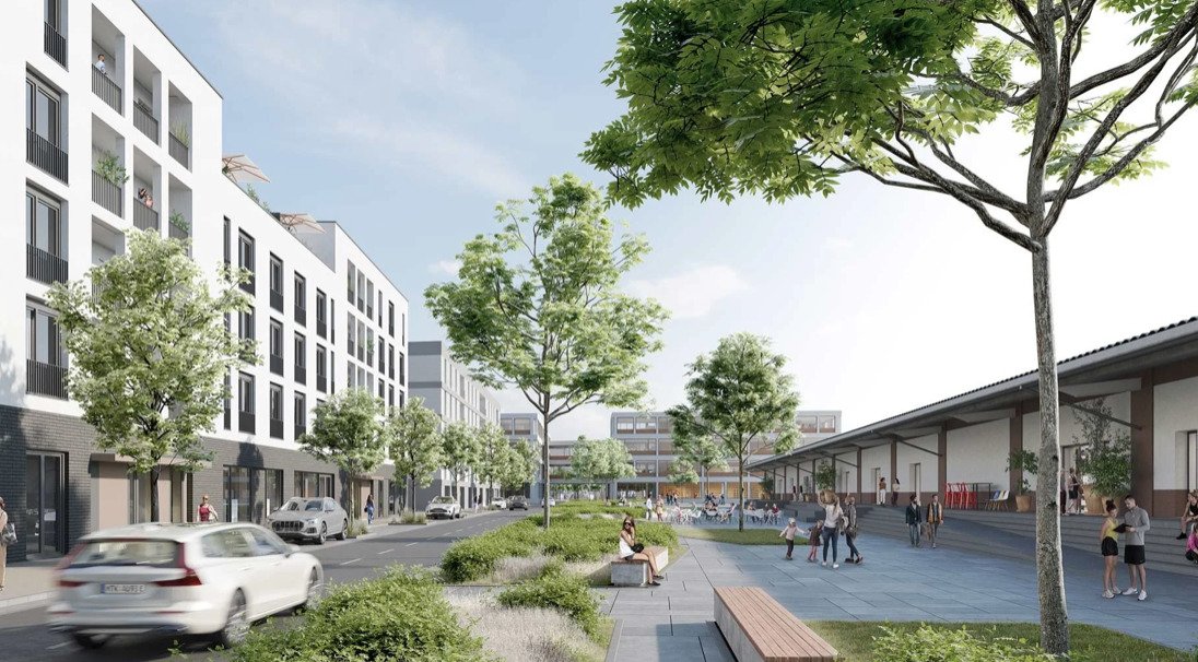 Restaurant, Bar oder Café in historischer Güterhalle – direkt am Quartiersplatz - teilbar ab 300 m² Restaurant, Bar oder Café in historischer Güterhalle – direkt am Quartiersplatz - teilbar ab 300 m²