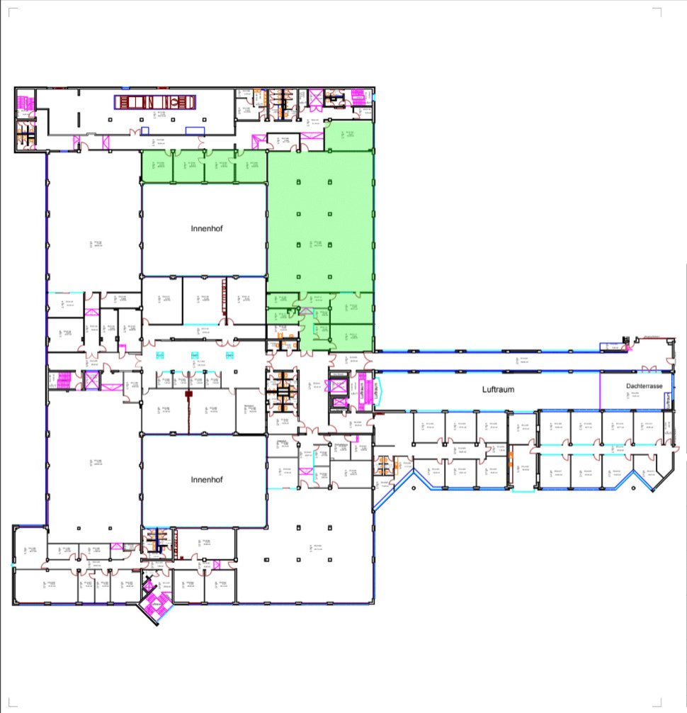 Erdgeschoss ca. 925 m² 